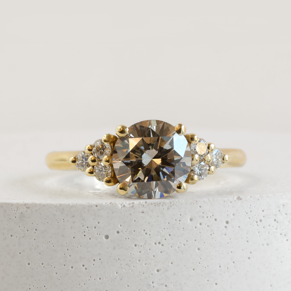 1.45 ct Diamond Round Emma Ring in 18K Yellow Gold