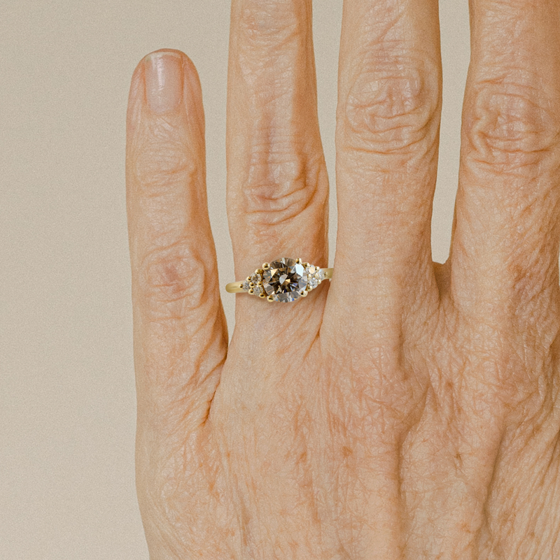 1.45 ct Diamond Round Emma Ring in 18K Yellow Gold