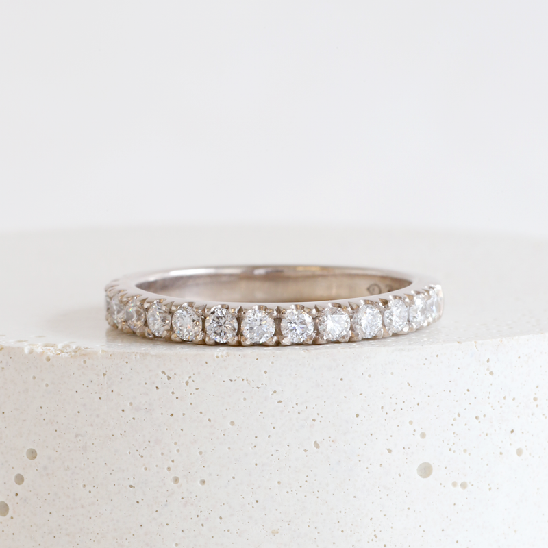 Ethical Jewellery & Engagement Rings Toronto - 2.5 mm Lab Diamond FTJCO Stacker in White Gold - FTJCo Fine Jewellery & Goldsmiths