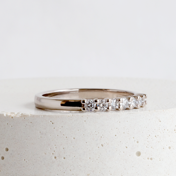 Ethical Jewellery & Engagement Rings Toronto - 2 mm Heirloom Band in White - FTJCo Fine Jewellery & Goldsmiths
