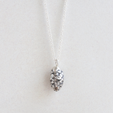 Ethical Jewellery & Engagement Rings Toronto - Small Pine Cone Pendant in Silver - FTJCo Fine Jewellery & Goldsmiths