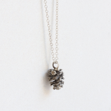 Ethical Jewellery & Engagement Rings Toronto - Small Alder Cone Pendant in Silver - FTJCo Fine Jewellery & Goldsmiths