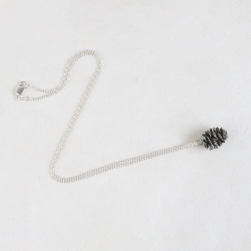 Ethical Jewellery & Engagement Rings Toronto - Large Alder Cone Pendant in Silver - FTJCo Fine Jewellery & Goldsmiths