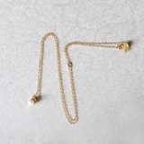Ethical Jewellery & Engagement Rings Toronto - Aquamarine (March) Birthstone Bead Pendant In Yellow Gold - FTJCo Fine Jewellery & Goldsmiths
