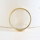 Ethical Jewellery & Engagement Rings Toronto - 5 MM Low Dome Band In Yellow Gold - FTJCo Fine Jewellery & Goldsmiths
