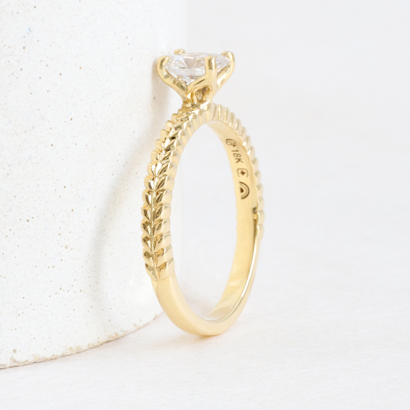 Ceres Rings 0.48 ct Oval Diamond Ceres Solitaire in Yellow Gold