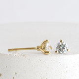 Ethical Jewellery & Engagement Rings Toronto - 4 mm G VS1 Laboratory Grown Diamond Martini Studs In Yellow Gold - FTJCo Fine Jewellery & Goldsmiths