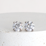Ethical Jewellery & Engagement Rings Toronto - 1.44 tcw F VS Lab Diamond Studs in White - FTJCo Fine Jewellery & Goldsmiths