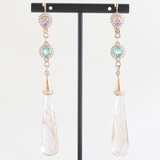 Ethical Jewellery & Engagement Rings Toronto - AGTA Submission Double Halo Drop Earrings - FTJCo Fine Jewellery & Goldsmiths