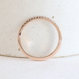 Ethical Jewellery & Engagement Rings Toronto - 1.5 mm Diamond Stacker in Rose Gold - FTJCo Fine Jewellery & Goldsmiths