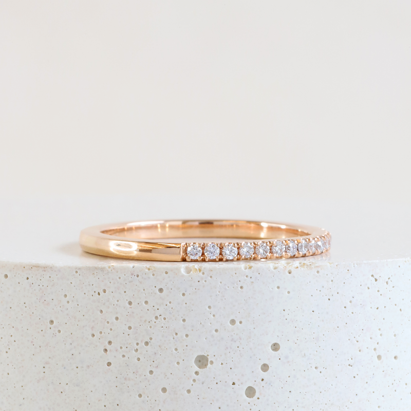Ethical Jewellery & Engagement Rings Toronto - 1.5 mm Laboratory Grown Diamond Stacker in Rose - FTJCo Fine Jewellery & Goldsmiths