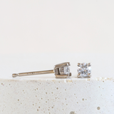 Ethical Jewellery & Engagement Rings Toronto - 3 mm 4-Prong Laboratory Grown Diamond Studs in White - FTJCo Fine Jewellery & Goldsmiths