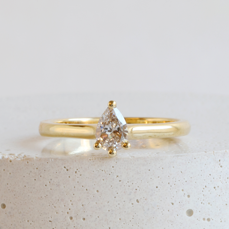 Ethical Jewellery & Engagement Rings Toronto - Diamond Maude Ring In Yellow - FTJCo Fine Jewellery & Goldsmiths