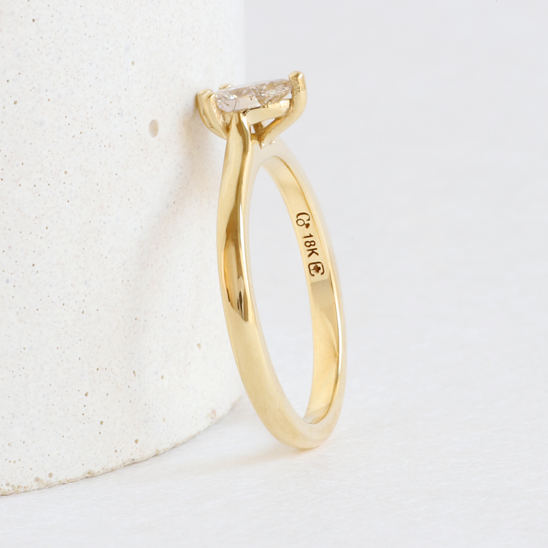 Ethical Jewellery & Engagement Rings Toronto - Diamond Maude Ring In Yellow - FTJCo Fine Jewellery & Goldsmiths