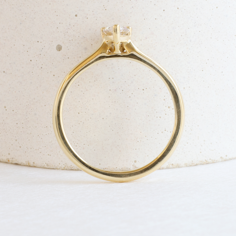 Ethical Jewellery & Engagement Rings Toronto - Diamond Maude Ring In Yellow - FTJCo Fine Jewellery & Goldsmiths