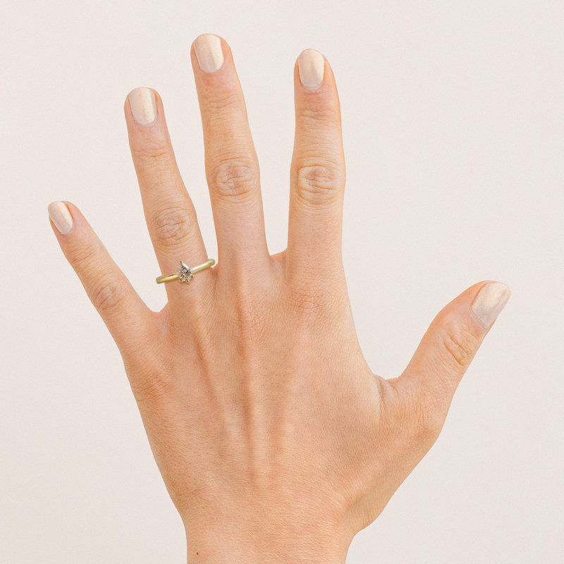 Ethical Jewellery & Engagement Rings Toronto - Diamond Maude Ring In Yellow - FTJCo Fine Jewellery & Goldsmiths