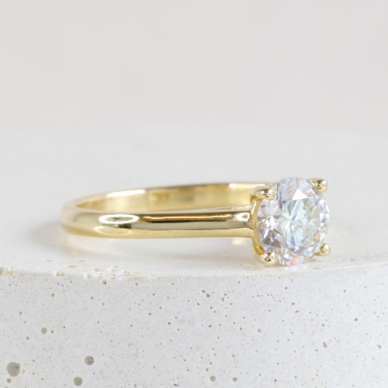 Ethical Jewellery & Engagement Rings Toronto - 0.92 ct F VS2 Lab Diamond Traditional Love Note Solitaire - FTJCo Fine Jewellery & Goldsmiths