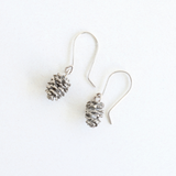 Ethical Jewellery & Engagement Rings Toronto - Small Alder Cone Drop Earrings in Silver - FTJCo Fine Jewellery & Goldsmiths