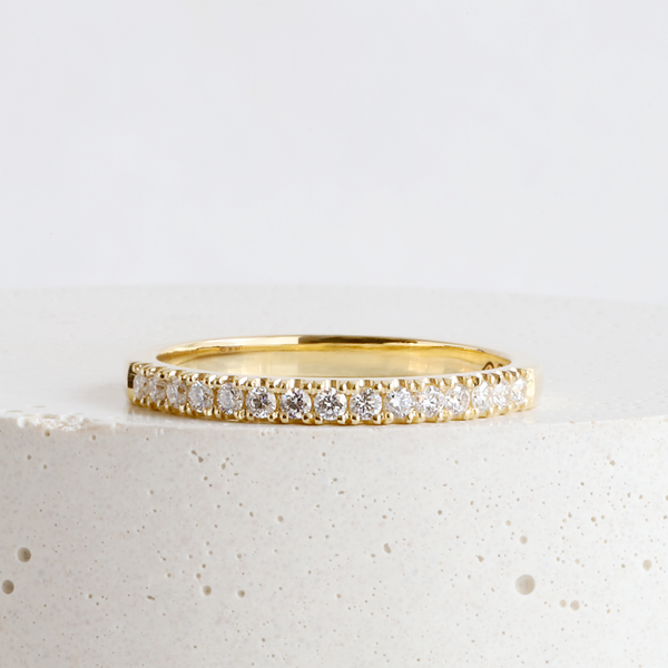 Ethical Jewellery & Engagement Rings Toronto - 2 mm Diamond FTJCo Stacker in Yellow - FTJCo Fine Jewellery & Goldsmiths