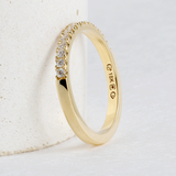 Ethical Jewellery & Engagement Rings Toronto - 2 mm Diamond FTJCo Stacker in Yellow - FTJCo Fine Jewellery & Goldsmiths