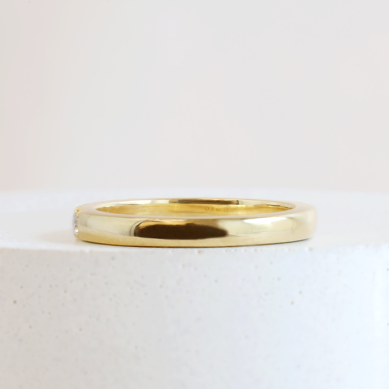 2.5 mm Diamond FTJCo Stacker in Yellow