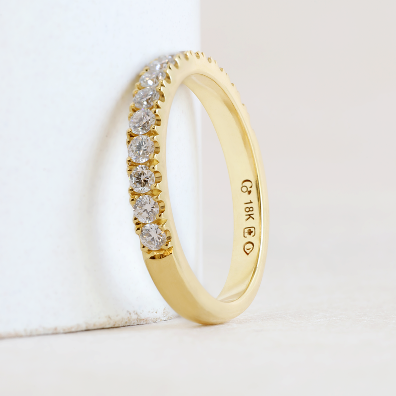 2.5 mm Diamond FTJCo Stacker in Yellow