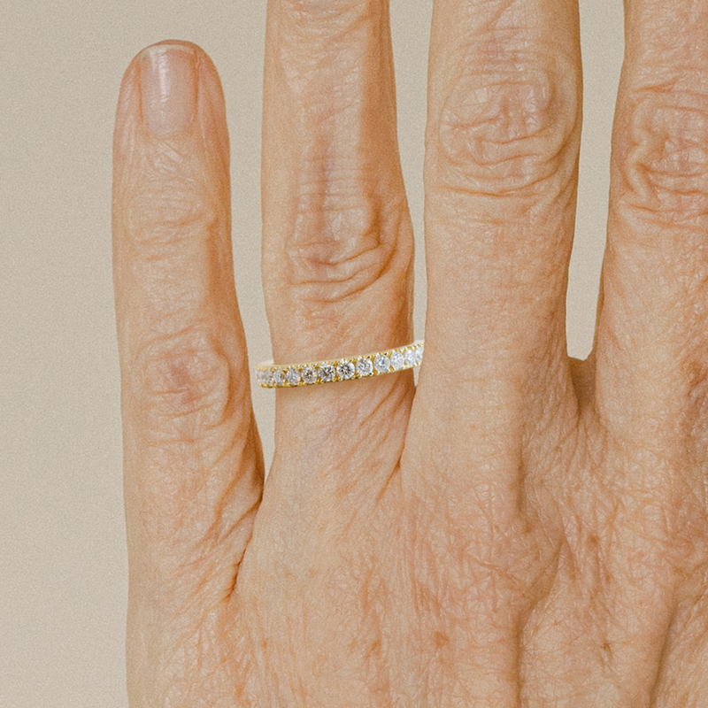 2.5 mm Diamond FTJCo Stacker in Yellow