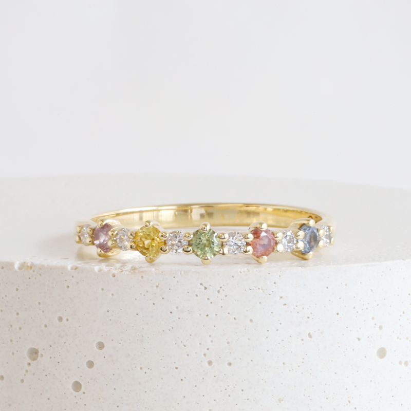 Ethical Jewellery & Engagement Rings Toronto - Pre-Loved Rainbow Stella Ring in Yellow - FTJCo Fine Jewellery & Goldsmiths