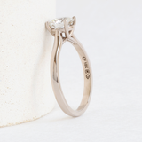 Ethical Jewellery & Engagement Rings Toronto - 1.01 ct H VS1 Lab Diamond Trellis Solitaire in White - FTJCo Fine Jewellery & Goldsmiths