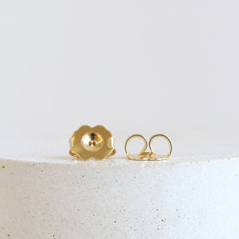 3 mm Yellow Montana Sapphire Martini Studs in Yellow Gold