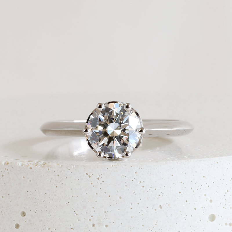 1.06 ct G VS1 Lab Diamond Vesper Solitaire in White Gold