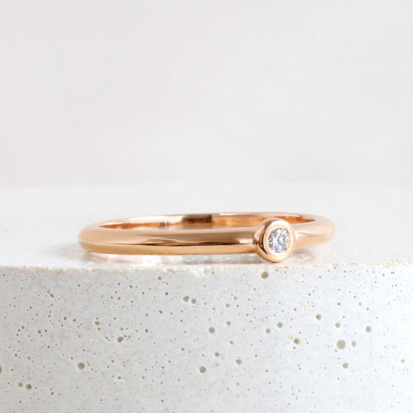 Sweetpea Ring in Rose Gold