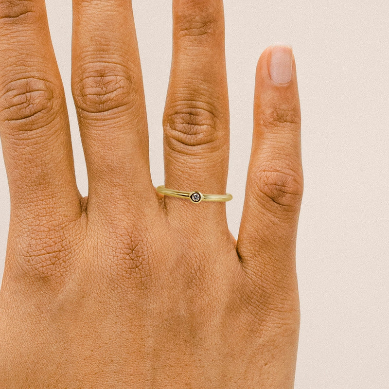 Sweet Pea Ring in Yellow Gold