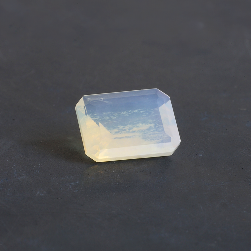 1.11 ct Sunset White Rectangular Australian Opal