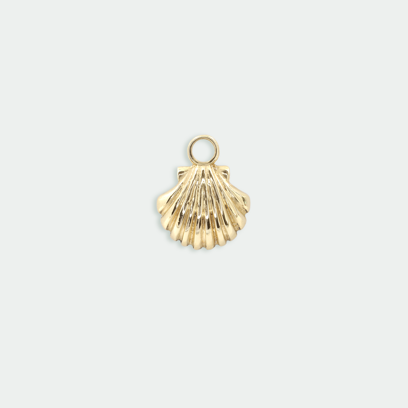 Ethical Jewellery & Engagement Rings Toronto - Shell Charm in Yellow Gold - FTJCo Fine Jewellery & Goldsmiths