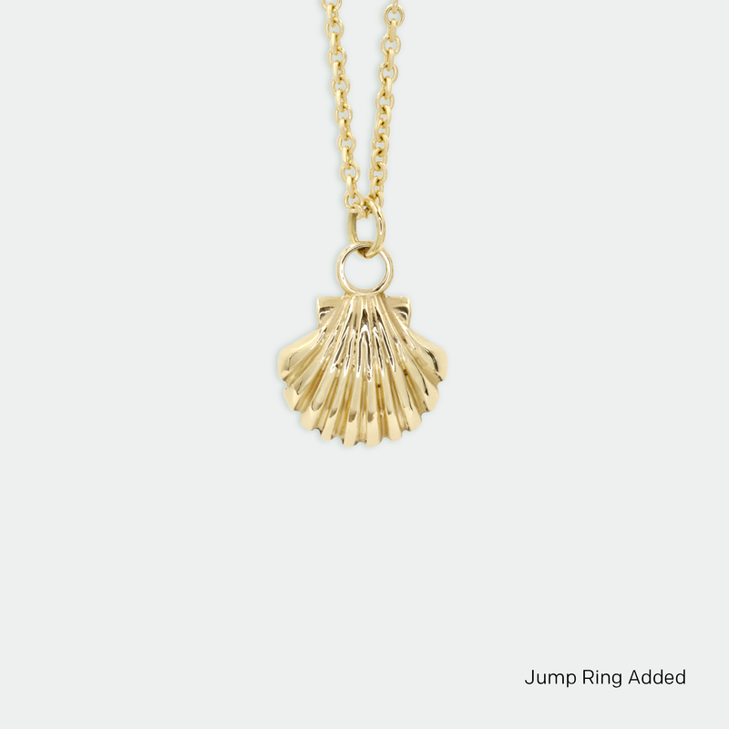 Ethical Jewellery & Engagement Rings Toronto - Shell Charm in Yellow Gold - FTJCo Fine Jewellery & Goldsmiths