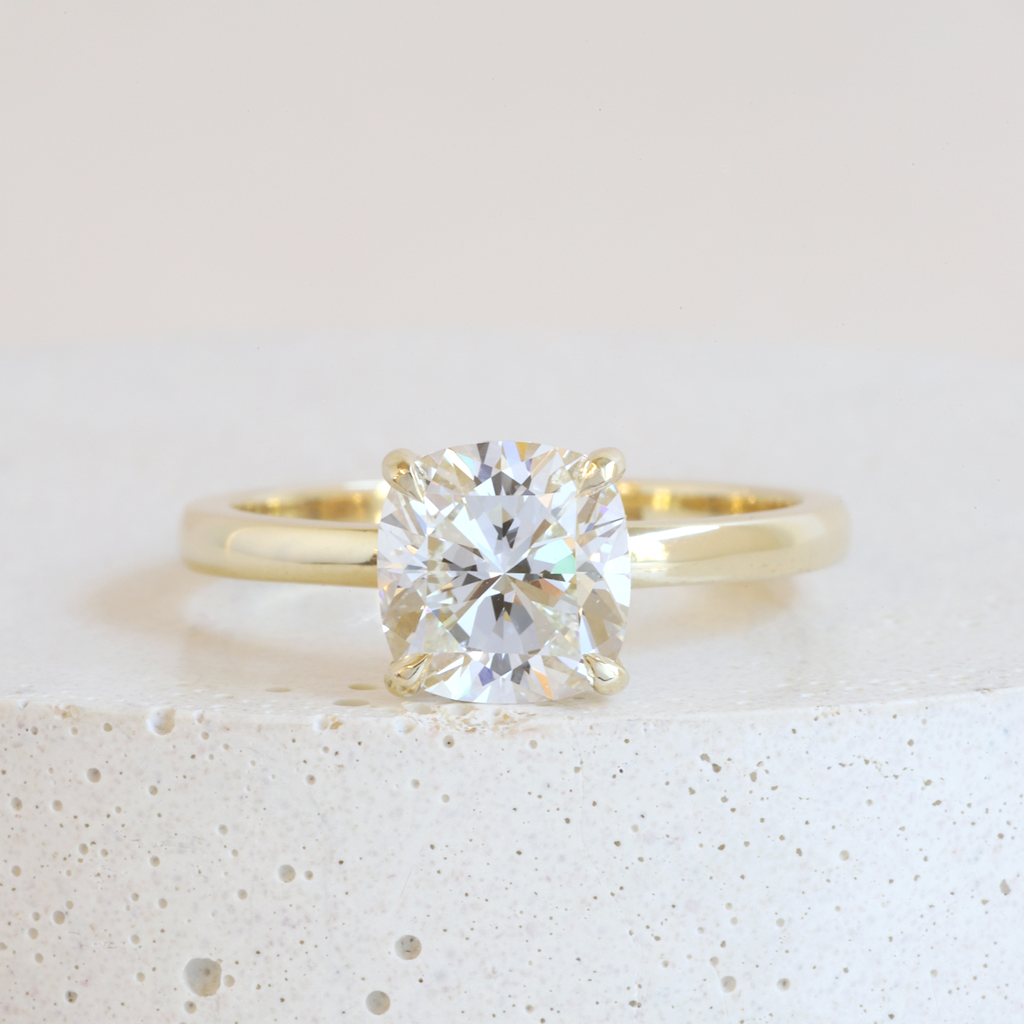 Ethical, Custom Ring-1.52 ct Cushion Diamond Pietra Brilliant in