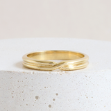 Ethical Jewellery & Engagement Rings Toronto - 3 mm Tempus Band in Yellow Gold - FTJCo Fine Jewellery & Goldsmiths