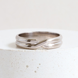Ethical Jewellery & Engagement Rings Toronto - 5 mm Tempus Band in Palladium White Gold - FTJCo Fine Jewellery & Goldsmiths