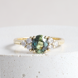 Ethical Jewellery & Engagement Rings Toronto - 1.19 ct Yellow + Green Sapphire Oval Emma Ring in Yellow - FTJCo Fine Jewellery & Goldsmiths