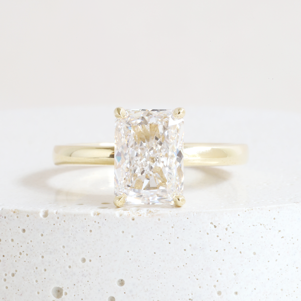 Ethical Jewellery & Engagement Rings Toronto - 2.02 ct Diamond Radiant Pietra Solitaire in yellow Gold - FTJCo Fine Jewellery & Goldsmiths