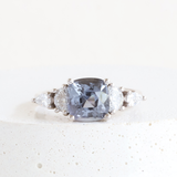 Ethical Jewellery & Engagement Rings Toronto - 2.20 ct Heather Violet Sapphire Five Stone Ring in White - FTJCo Fine Jewellery & Goldsmiths