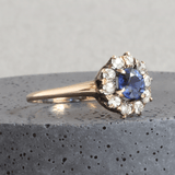 Ethical Jewellery & Engagement Rings Toronto - Antique Sapphire, Diamond and Gold Ring, circa 1880 - FTJCo Fine Jewellery & Goldsmiths
