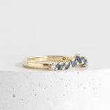 Ethical Jewellery & Engagement Rings Toronto - Gradient Sapphire Diadem Band in Yellow - FTJCo Fine Jewellery & Goldsmiths