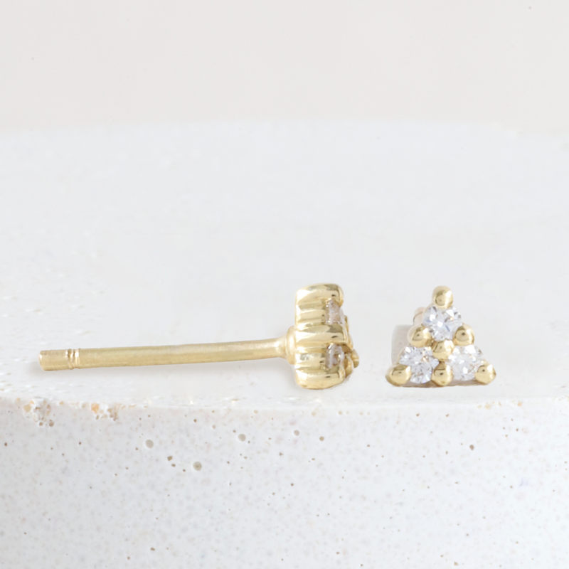 Ethical Jewellery & Engagement Rings Toronto - Mini Nova Studs in Yellow - FTJCo Fine Jewellery & Goldsmiths