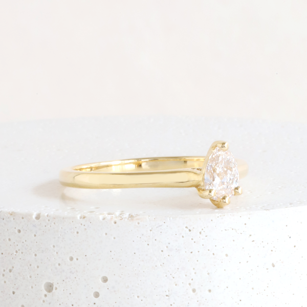 Ethical Jewellery & Engagement Rings Toronto - Diamond Maude Style More Than a Promise Ring in Yellow - FTJCo Fine Jewellery & Goldsmiths