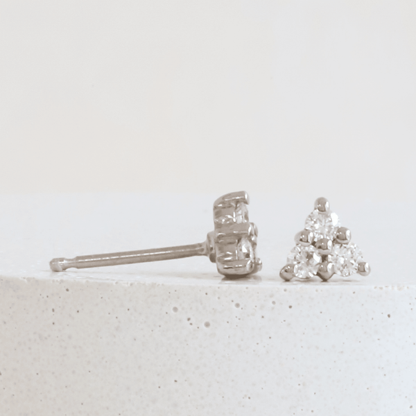 Ethical Jewellery & Engagement Rings Toronto - Diamond Nova Studs in White - FTJCo Fine Jewellery & Goldsmiths