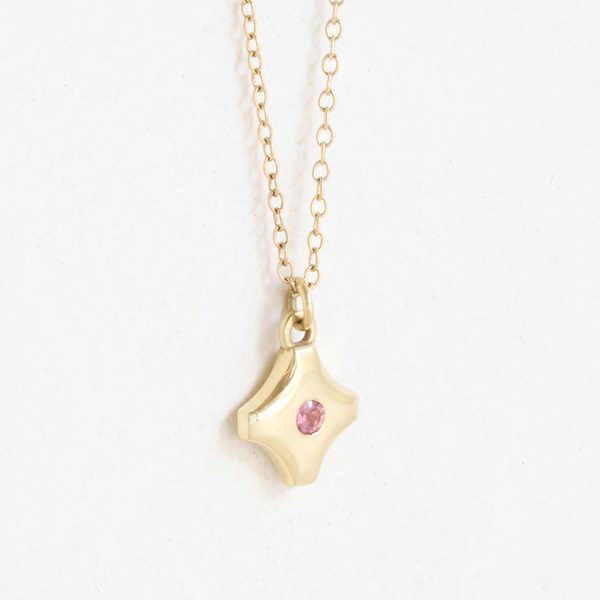 Ethical Jewellery & Engagement Rings Toronto - Tourmaline (October) Birthstone Star Amulet Pendant - FTJCo Fine Jewellery & Goldsmiths