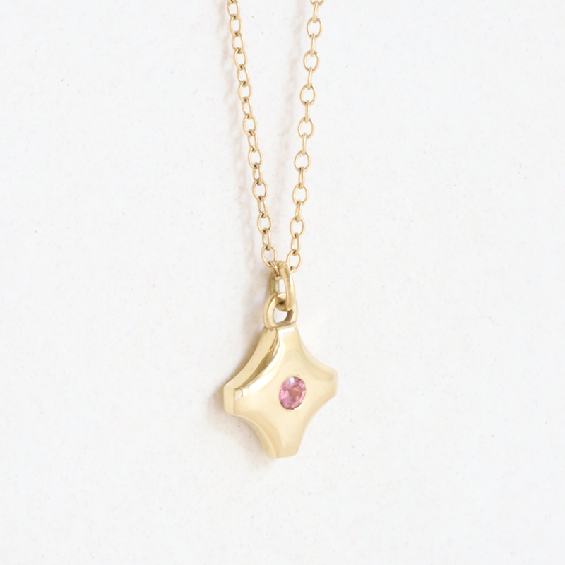 Ethical Jewellery & Engagement Rings Toronto - Tourmaline (October) Birthstone Star Amulet Pendant - FTJCo Fine Jewellery & Goldsmiths
