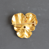 Ethical Jewellery & Engagement Rings Toronto - Antique Enamel and Gold Pansy Brooch - FTJCo Fine Jewellery & Goldsmiths